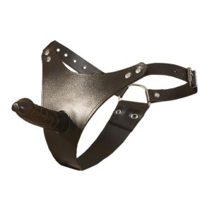 Leder String mit Latex-Penis