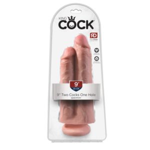 9“ Two Cocks One Hole