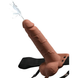 5" Hollow Squirting Strap-on with Balls