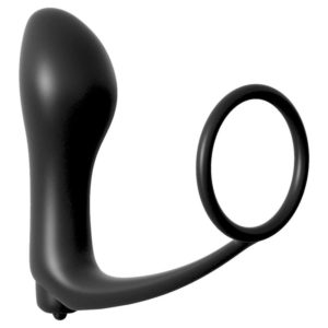 Ass-Gasm Cockring Vibrating Plug