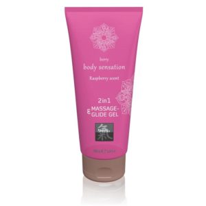 Massage & Glide Gel 2in1 Raspberry Scent