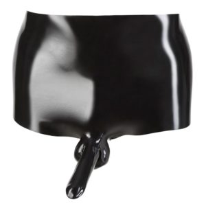 Latex-Pants mit Penis-Hoden-Hülle