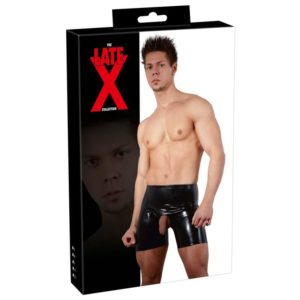 Latex-Pants mit Penis-Hoden-Öffnung