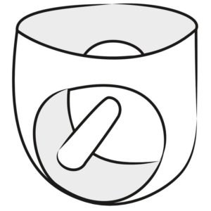 Latex-Slip mit Analdildo