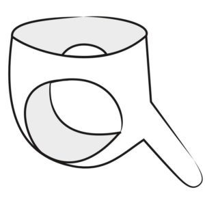 Latex-Slip mit Dildo